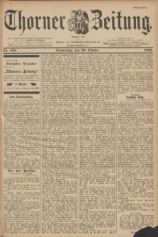 Thorner Zeitung : Begründet 1760. 1899, Nr. 252 (26 Oktober) - Erstes Blatt