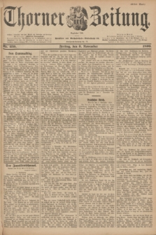 Thorner Zeitung : Begründet 1760. 1899, Nr. 259 (3 November) - Erstes Blatt