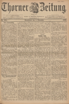 Thorner Zeitung : Begründet 1760. 1899, Nr. 260 (4 November) - Erstes Blatt
