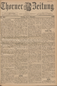 Thorner Zeitung : Begründet 1760. 1899, Nr. 262 (7 November) - Erstes Blatt