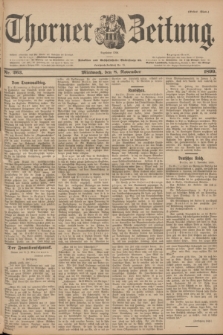 Thorner Zeitung : Begründet 1760. 1899, Nr. 263 (8 November) - Erstes Blatt