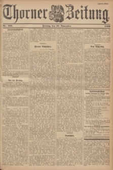 Thorner Zeitung. 1899, Nr. 265 (10 November) - Zweites Blatt
