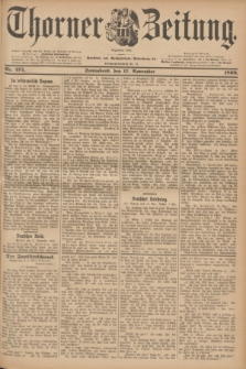 Thorner Zeitung : Begründet 1760. 1899, Nr. 272 (17 November)