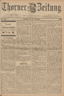 Thorner Zeitung : Begründet 1760. 1899, Nr. 274 (21 November) + dod.