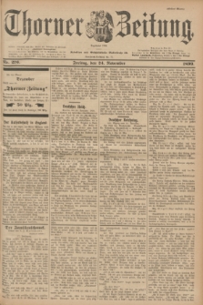 Thorner Zeitung : Begründet 1760. 1899, Nr. 276 (24 November) - Erstes Blatt