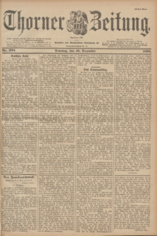 Thorner Zeitung : Begründet 1760. 1899, Nr. 290 (10 Dezember) - Erstes Blatt