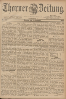 Thorner Zeitung : Begründet 1760. 1899, Nr. 291 (12 Dezember) - Erstes Blatt