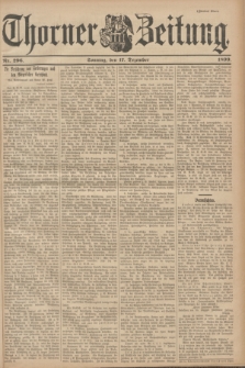 Thorner Zeitung. 1899, Nr. 296 (17 Dezember) - Zweites Blatt