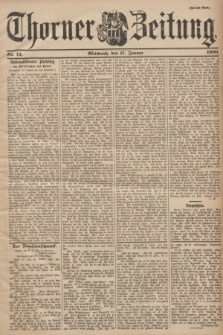 Thorner Zeitung. 1900, Nr. 13 (17 Januar) - Zweites Blatt