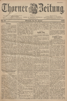 Thorner Zeitung : Begründet 1760. 1900, Nr. 19 (24 Januar) - Erstes Blatt