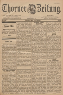 Thorner Zeitung : Begründet 1760. 1900, Nr. 23 (28 Januar) - Erstes Blatt