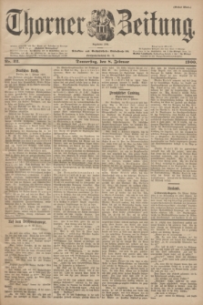 Thorner Zeitung : Begründet 1760. 1900, Nr. 32 (8 Februar) - Erstes Blatt