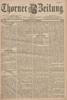 Thorner Zeitung : Begründet 1760. 1900, Nr. 34 (10 Februar) - Erstes Blatt