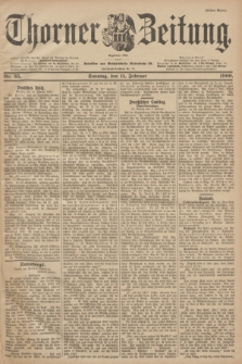 Thorner Zeitung : Begründet 1760. 1900, Nr. 35 (11 Februar) - Erstes Blatt