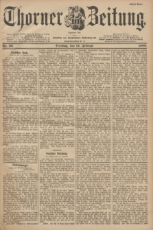 Thorner Zeitung : Begründet 1760. 1900, Nr. 36 (13 Februar) - Erstes Blatt