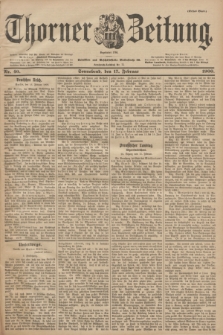 Thorner Zeitung : Begründet 1760. 1900, Nr. 40 (17 Februar) - Erstes Blatt