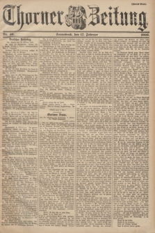 Thorner Zeitung. 1900, Nr. 40 (17 Februar) - Zweites Blatt