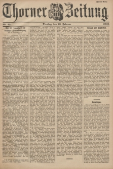 Thorner Zeitung. 1900, Nr. 42 (20 Februar) - Zweites Blatt