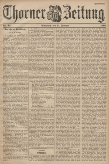 Thorner Zeitung. 1900, Nr. 43 (21 Februar) - Zweites Blatt