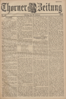 Thorner Zeitung. 1900, Nr. 45 (23 Februar) - Zweites Blatt