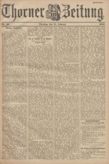Thorner Zeitung. 1900, Nr. 48 (27 Februar) - Zweites Blatt