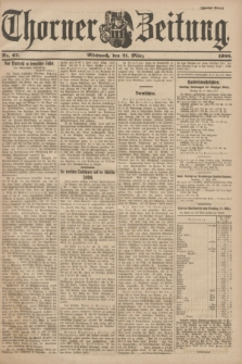Thorner Zeitung. 1900, Nr. 67 (21 März) - Zweites Blatt