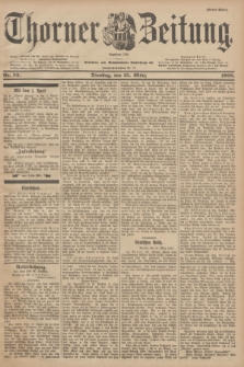 Thorner Zeitung : Begründet 1760. 1900, Nr. 72 (27 März) - Erstes Blatt