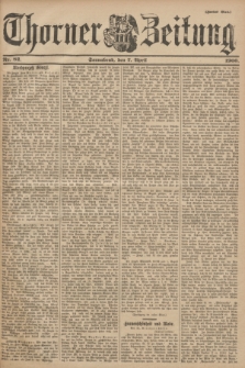 Thorner Zeitung. 1900, Nr. 82 (7 April) - Zweites Blatt