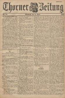 Thorner Zeitung. 1900, Nr. 85 (11 April) - Zweites Blatt