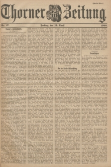 Thorner Zeitung. 1900, Nr. 87 (13 April) - Zweites Blatt