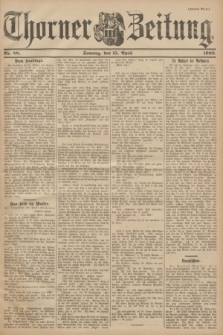 Thorner Zeitung. 1900, Nr. 88 (15 April) - Zweites Blatt