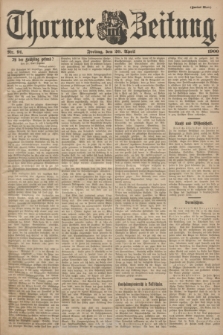 Thorner Zeitung : Begründet 1760. 1900, Nr. 91 (20 April) - Zweites Blatt