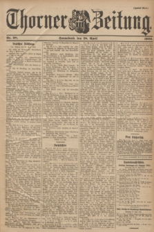 Thorner Zeitung. 1900, Nr. 98 (28 April) - Zweites Blatt