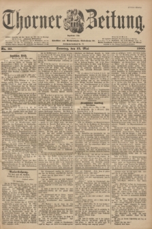 Thorner Zeitung : Begründet 1760. 1900, Nr. 111 (13 Mai) - Erstes Blatt