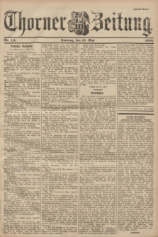 Thorner Zeitung. 1900, Nr. 111 (13 Mai) - Zweites Blatt