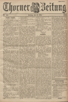 Thorner Zeitung. 1900, Nr. 115 (18 Mai) - Zweites Blatt