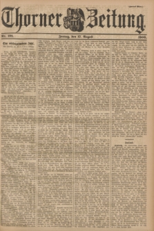 Thorner Zeitung : Begründet 1760. 1900, Nr. 191 (17 August) - Zweites Blatt