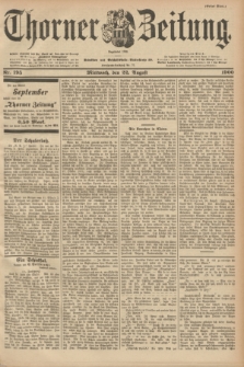 Thorner Zeitung : Begründet 1760. 1900, Nr. 195 (22 August) - Erstes Blatt