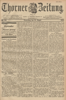Thorner Zeitung : Begründet 1760. 1900, Nr. 196 (23 August) - Erstes Blatt