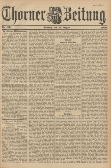 Thorner Zeitung. 1900, Nr. 199 (26 August) - Zweites Blatt