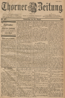 Thorner Zeitung : Begründet 1760. 1900, Nr. 202 (30 August) - Erstes Blatt