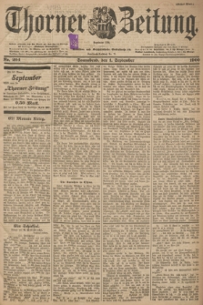 Thorner Zeitung : Begründet 1760. 1900, Nr. 204 (1 September) - Erstes Blatt
