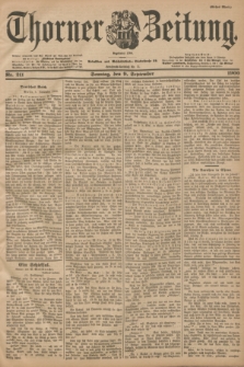 Thorner Zeitung : Begründet 1760. 1900, Nr. 211 (9 September) - Erstes Blatt