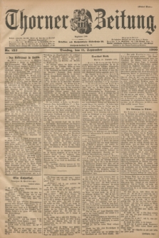 Thorner Zeitung : Begründet 1760. 1900, Nr. 212 (11 September) - Erstes Blatt