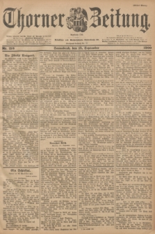 Thorner Zeitung : Begründet 1760. 1900, Nr. 216 (15 September) - Erstes Blatt