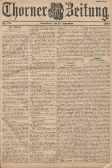 Thorner Zeitung. 1900, Nr. 216 (15 September) - Zweites Blatt