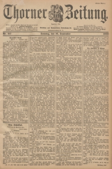 Thorner Zeitung : Begründet 1760. 1900, Nr. 217 (16 September) - Erstes Blatt