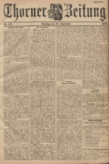 Thorner Zeitung. 1900, Nr. 218 (18 September) - Zweites Blatt