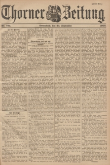 Thorner Zeitung. 1900, Nr. 222 (22 September) - Zweites Blatt
