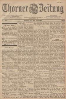 Thorner Zeitung : Begründet 1760. 1900, Nr. 223 (23 September) - Erstes Blatt